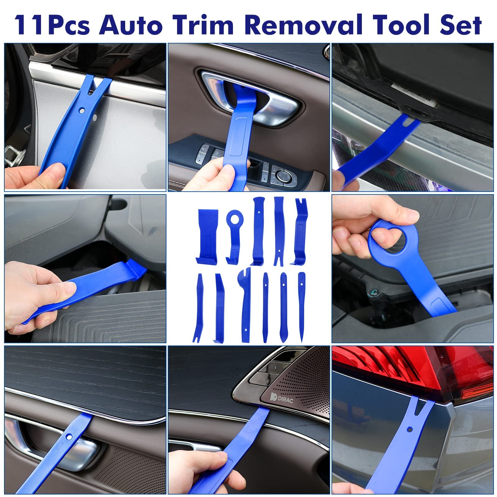 352pcs Trim Removal Tool Kit – Pry, Door Panel & Clip Tools with Body Clips Set
