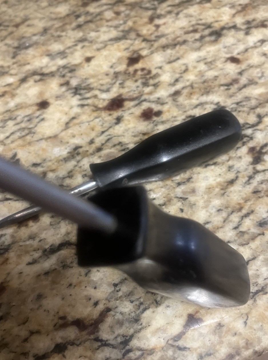 2 Snap-on Old Black Handle Slotted Screwdrivers Chrome Vanadium 1 Stubby- 1 7.5”
