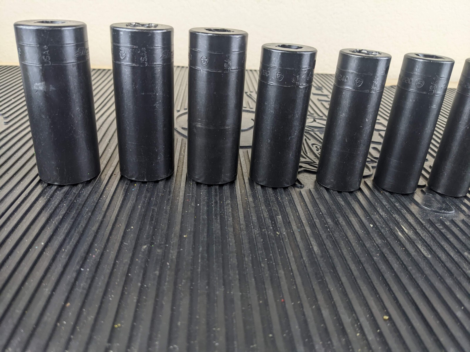 #au626 Snap-on 1/2″ drive 1/2″ thru 1″ 6-point DEEP Impact Socket SET 309SIMYA