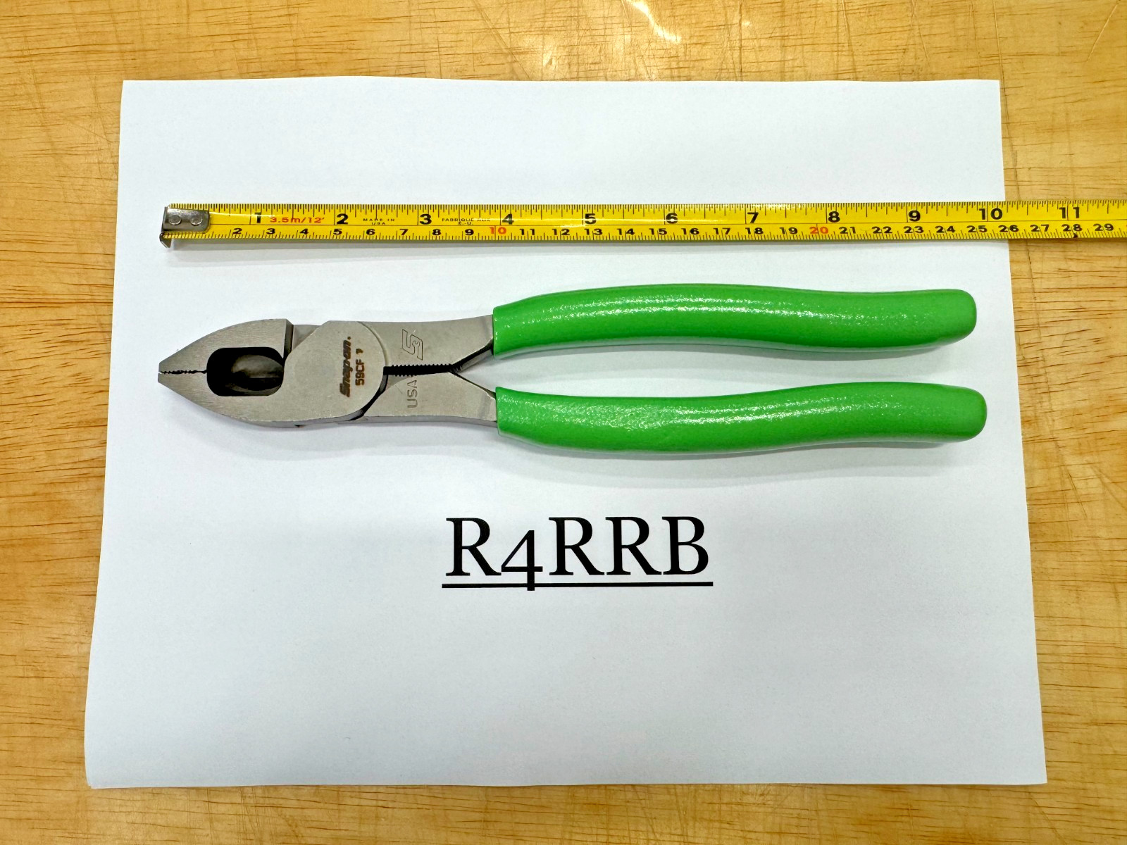 Snap-on Tools USA NEW 9″ GREEN Soft Grip HD Combination Lineman’s Pliers 59CFG