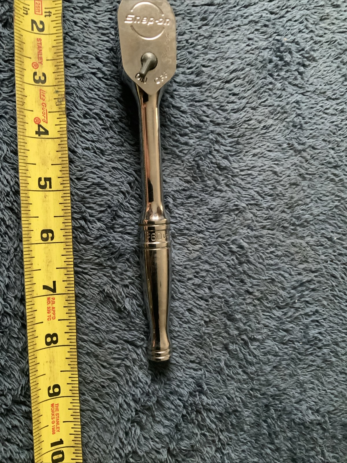 Snap On F80 3/8” Drive Ratchet…works Fine….initials etched On It….