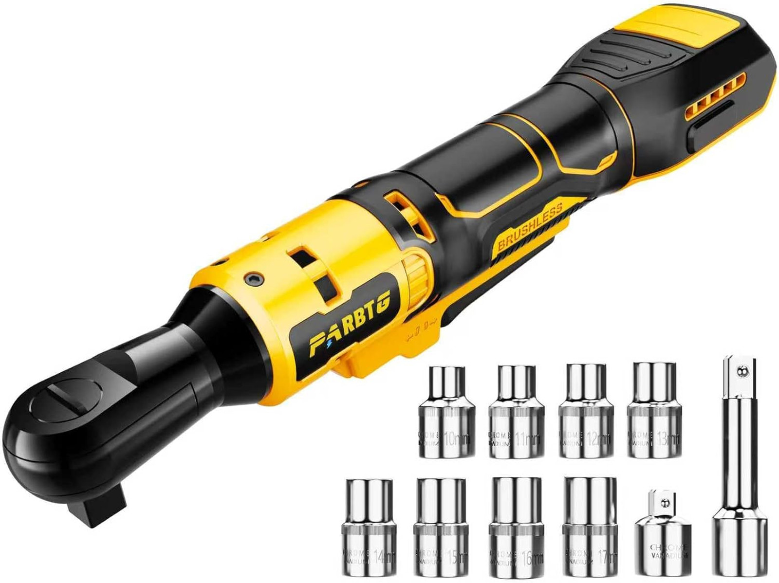 3/8 Inch Cordless Ratchet Wrench Compatible with DeWalt 20V Max Battery