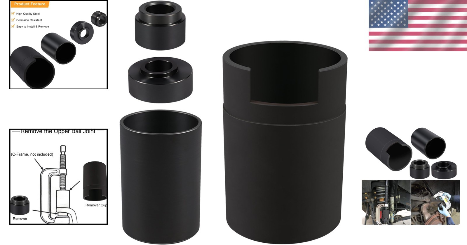 High-Quality Ball Joint Adapter for 1984+ Jeep & Dodge Models – Safe and Durable