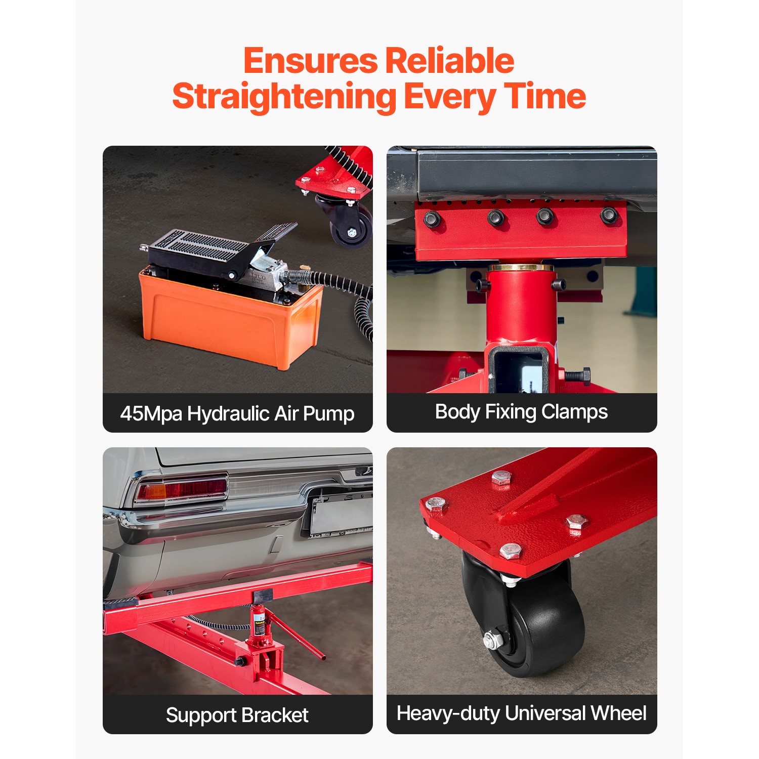 Auto Body Frame Puller Straightener 6T Car Frame Machine 3T Airbag Jack