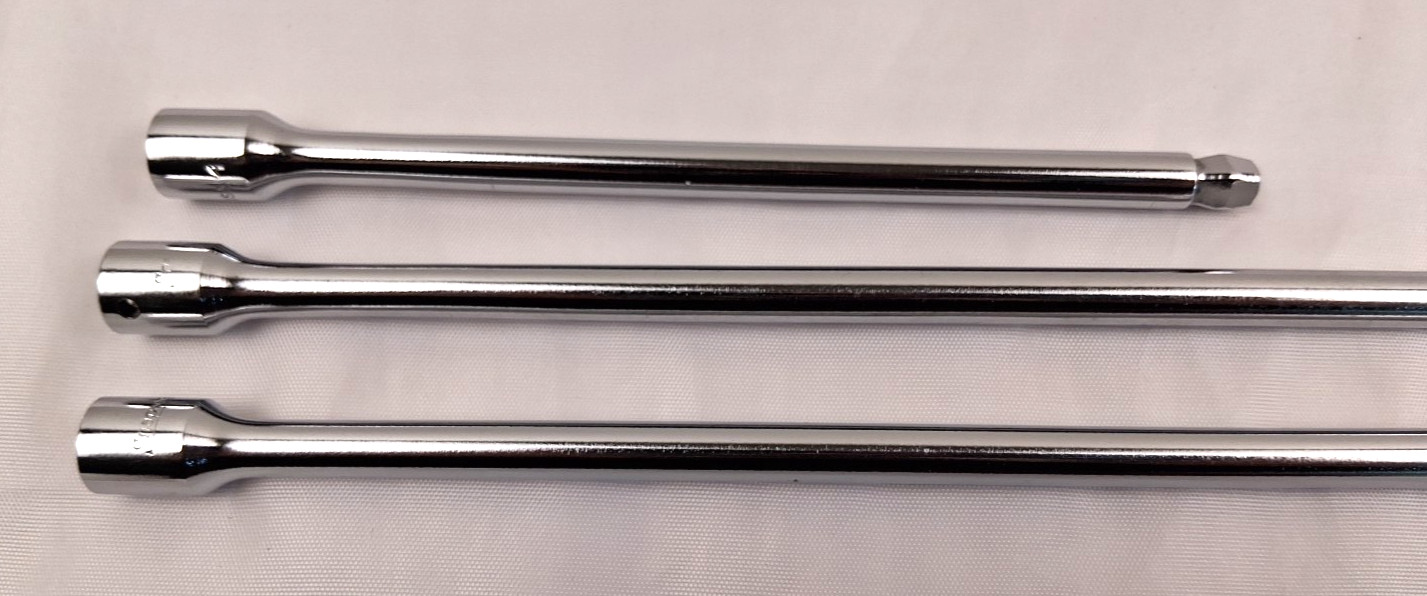 Snap On Set Of 3 -TMXW60-6″, TMXW100-10″ & TMXW140-14″ 1/4 Drive Extension Set