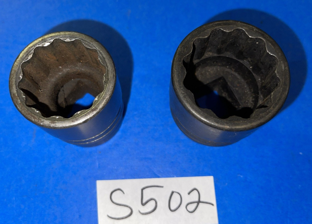 SNAP-ON TOOLS 2 PIECE 3/4 DRIVE SOCKETS 1-3/16 (30MM), 1-3/8 (35MM)