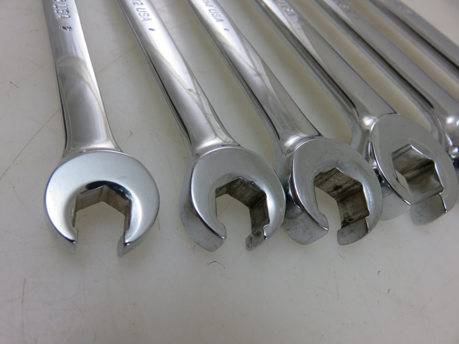 Snap-On RXS Series SAE Flare Nut Open End Wrench 6pc Set 5/16″-5/8″ Vintage
