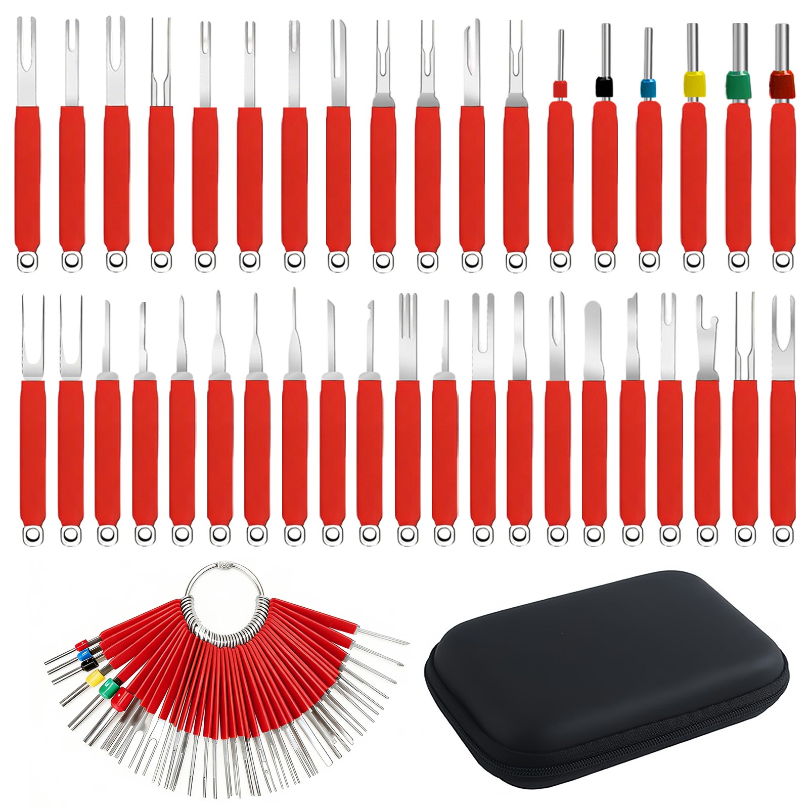 39PCS Terminal Removal Tool Kit Electrical Wire Connector Pin Depinning Set Car