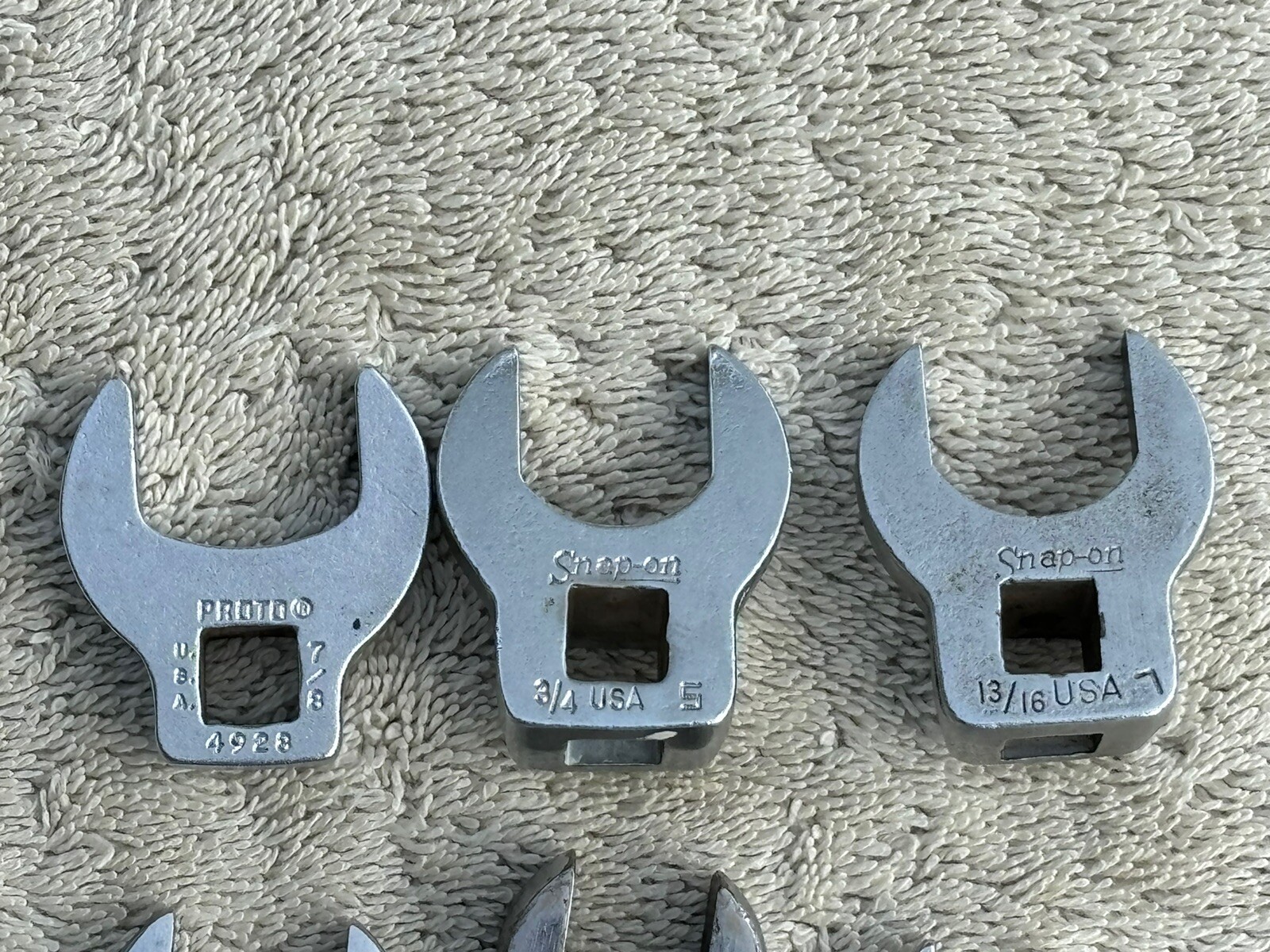 Snap On Crows Feet 3/8” Drive Proto Craftsman Lot Of 10 Different Sockets