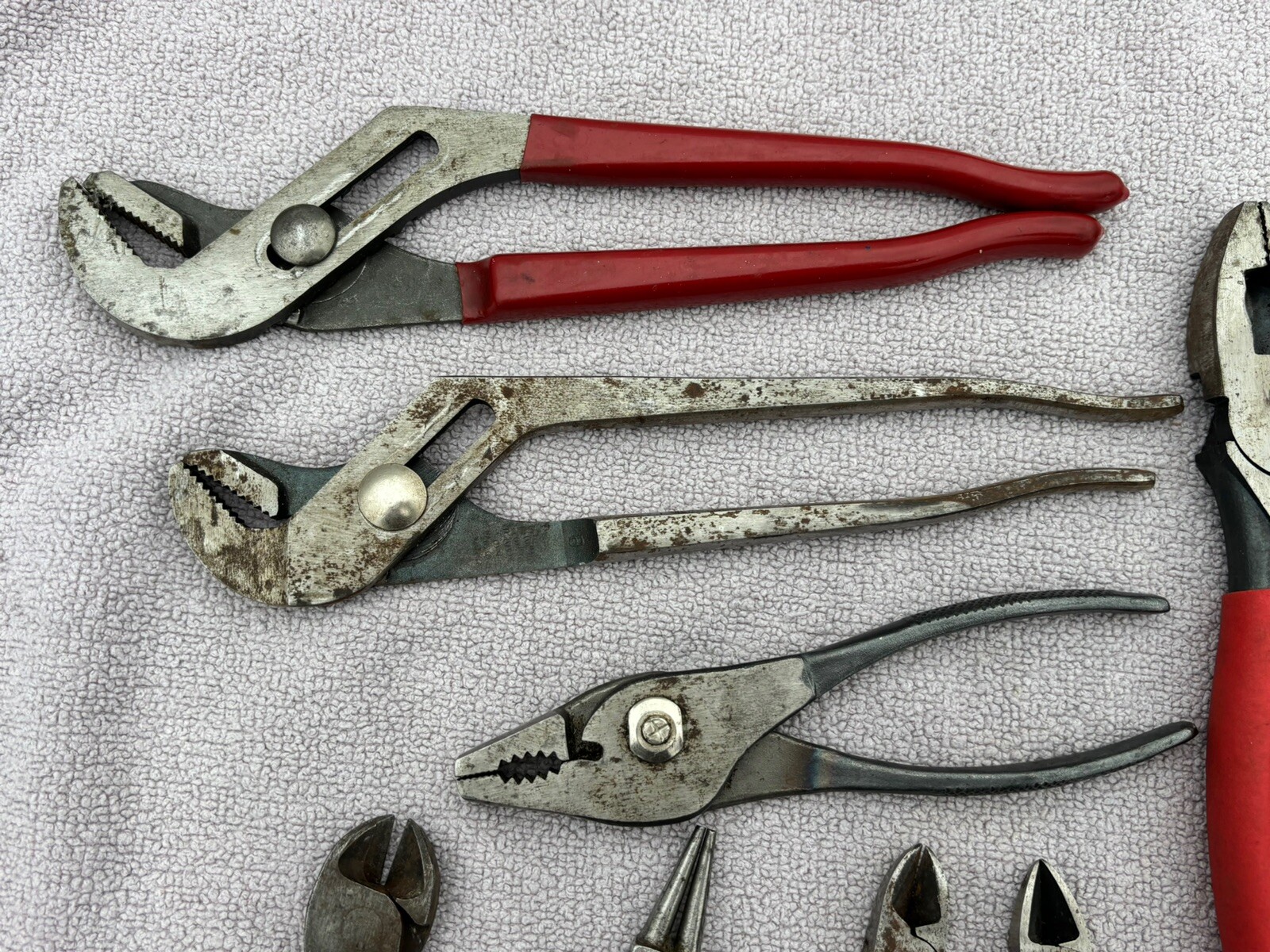 Snap On Pliers Pexto Crescent Utica Klein Blue Point Channellock Tool Lot Of 13