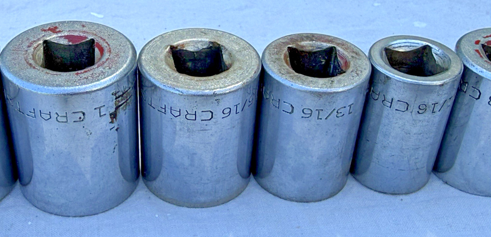 Craftsman Socket Set Vintage 70s 80s V-Series 1/2” Drive 21 Pieces Mechanic Tool