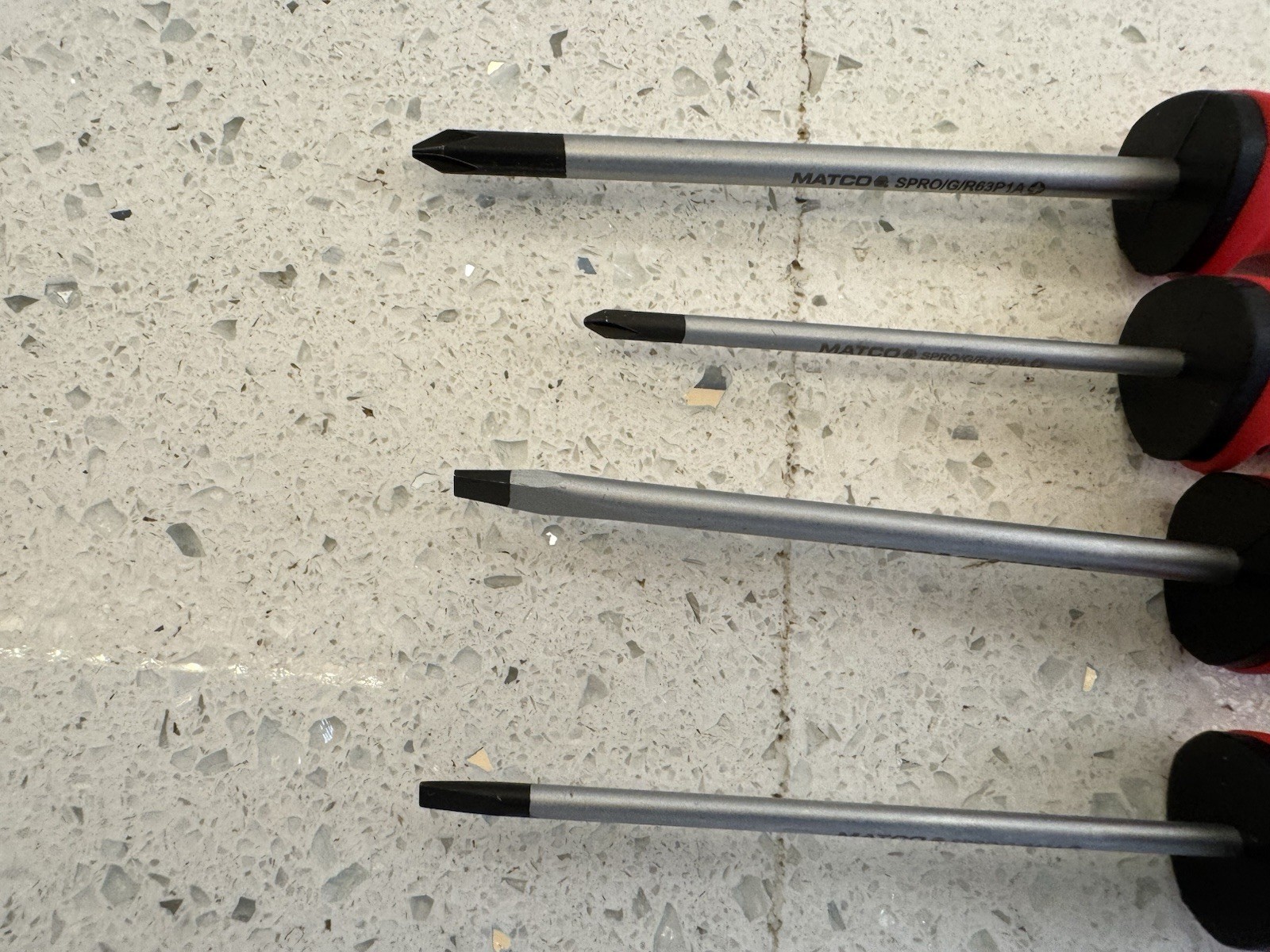 Matco 4 Piece Top Torque II Screwdriver Set Red SPRR4A