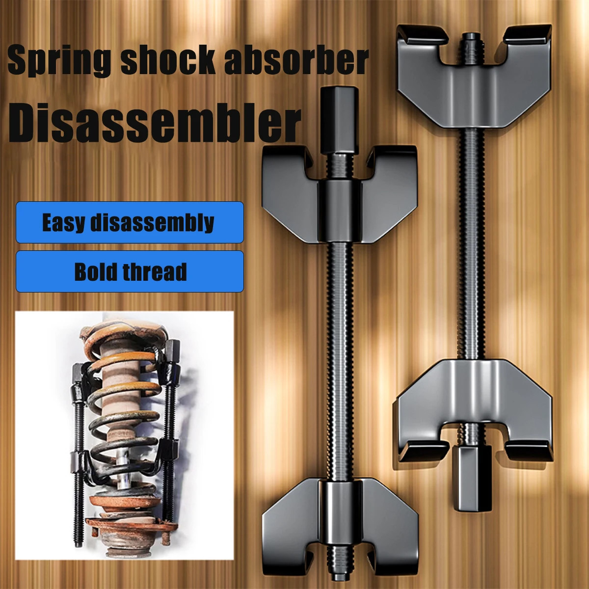 1 Pair 38CM/28CM Car Spring Compressor Heavy Duty Disassembly and Assembly Tool