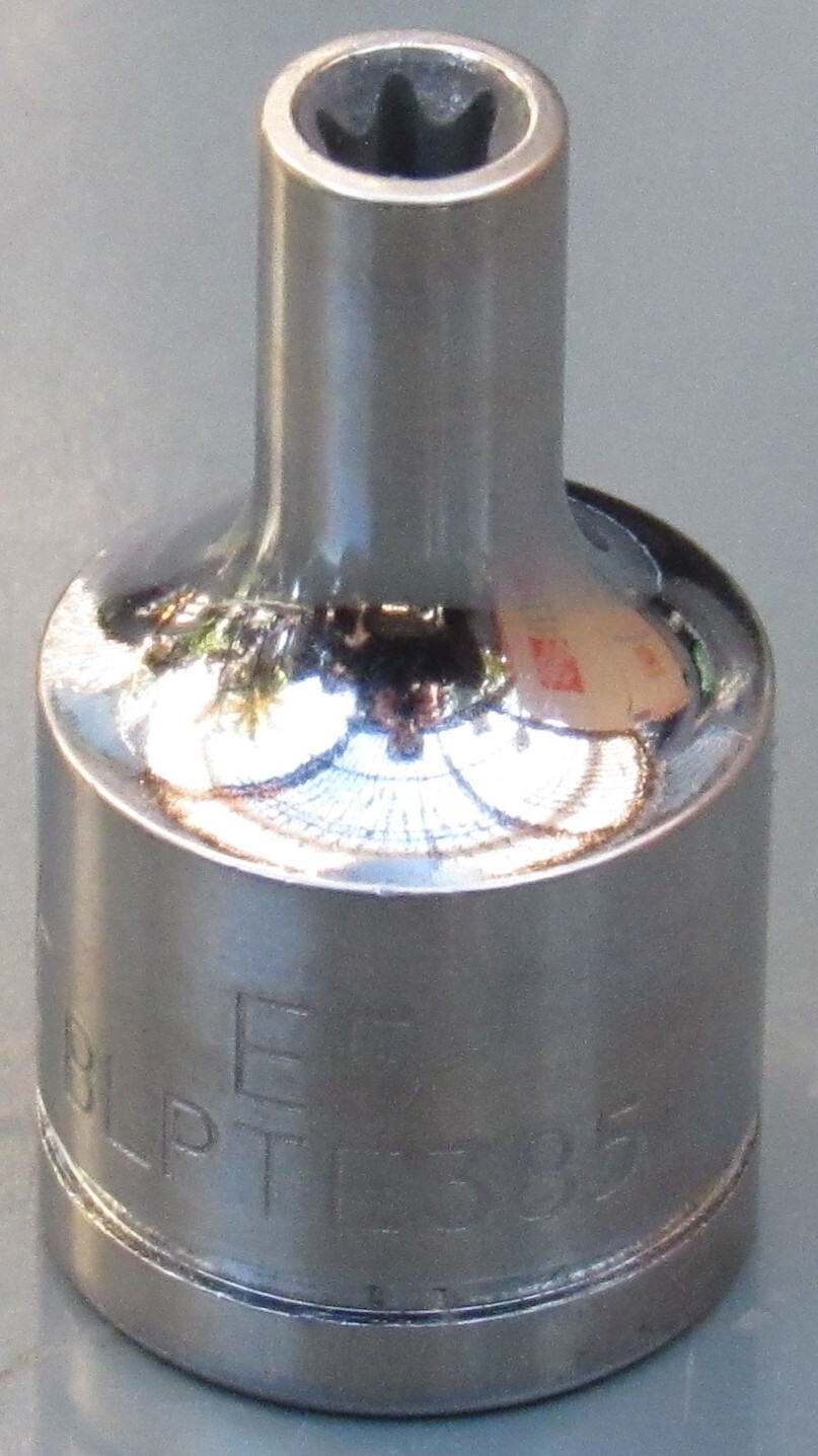 BLUE-POINT TOOLS, E5 EXTERNAL TORX SOCKET, 3/8″ DRIVE, #BLPTE385