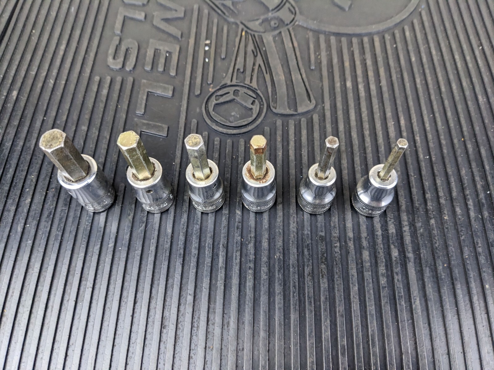 #bd574 Snap On 207EFAMY 6pc 3/8″ Drive Metric Hex Bit Socket Set 4-8,10mm