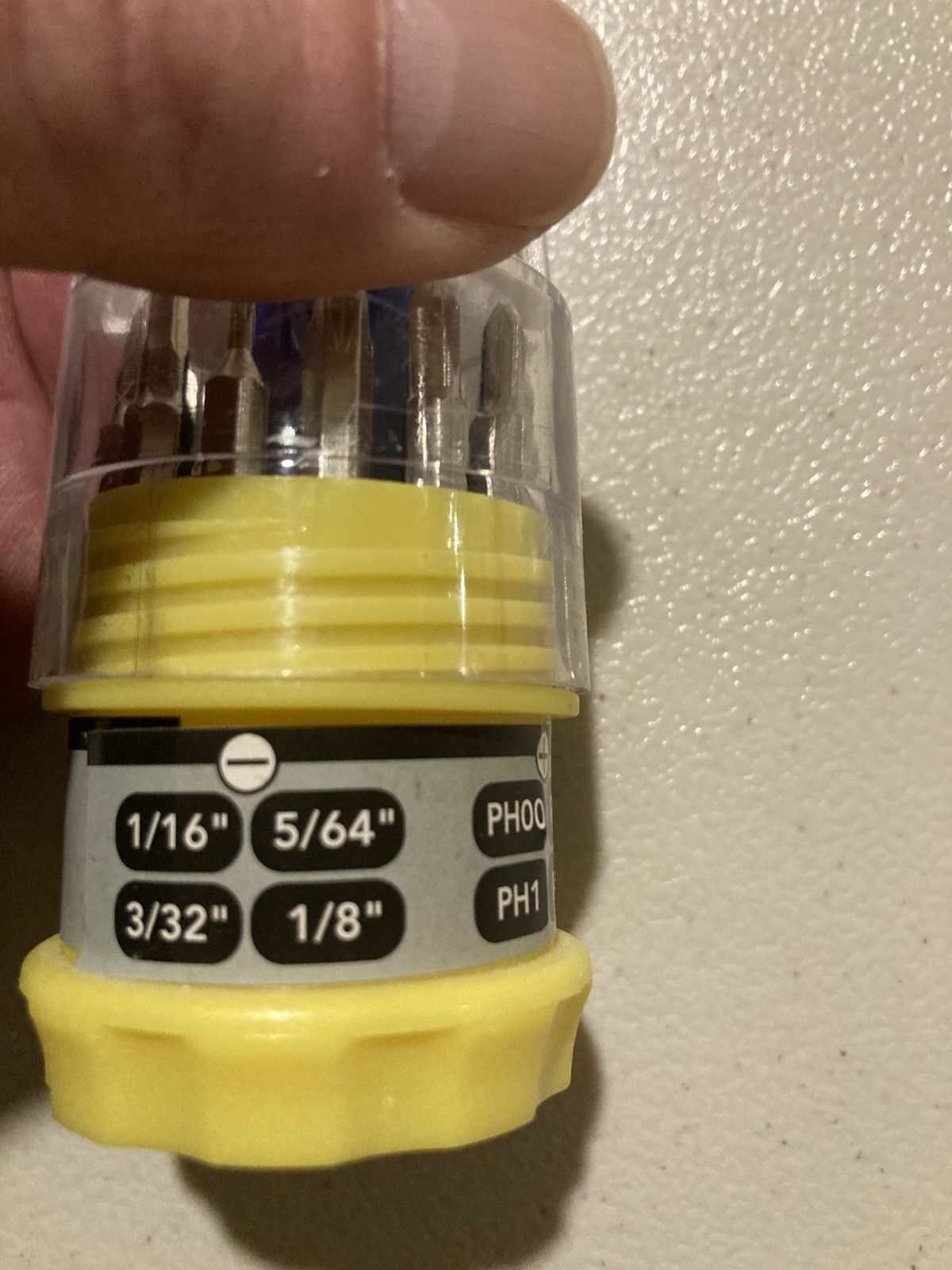 Miniture Screwdriver Set In Plastic Carrying Case