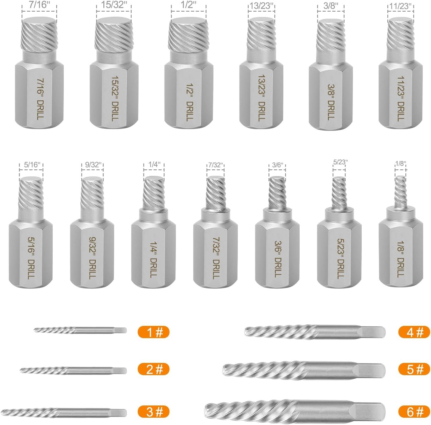 Precision 49pcs Golden Drill Bit Set – Bolt Extractor