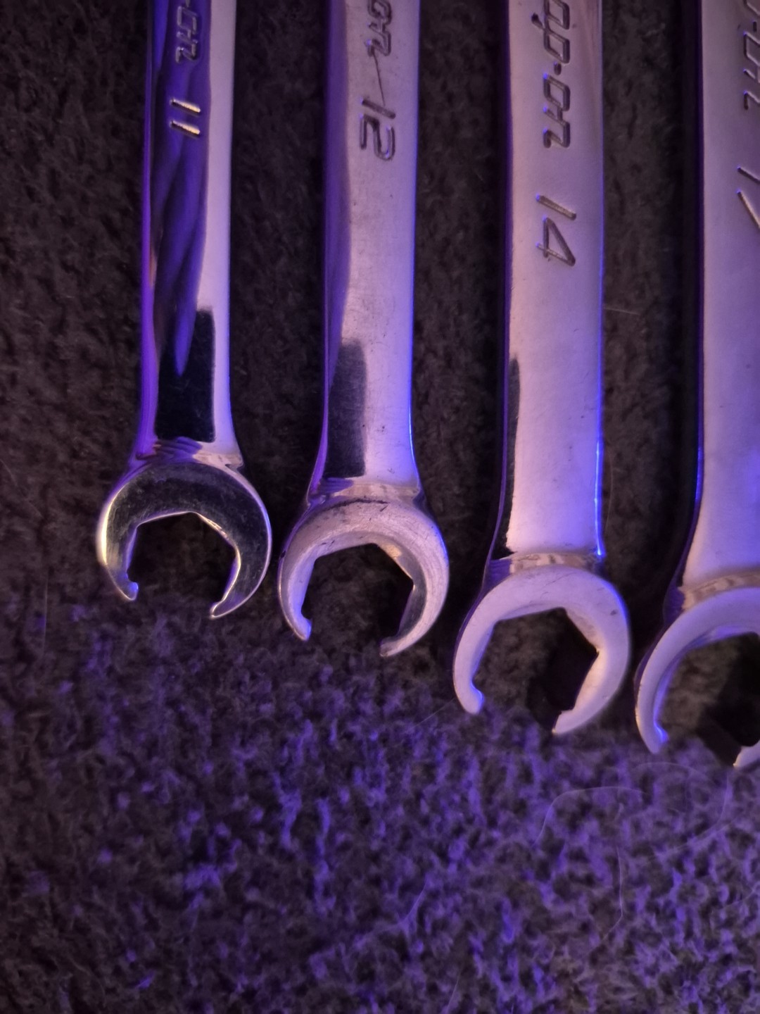 Snap-on 6pc Flare Nut Line Wrench Set Metric 9-21mm RXFMSB