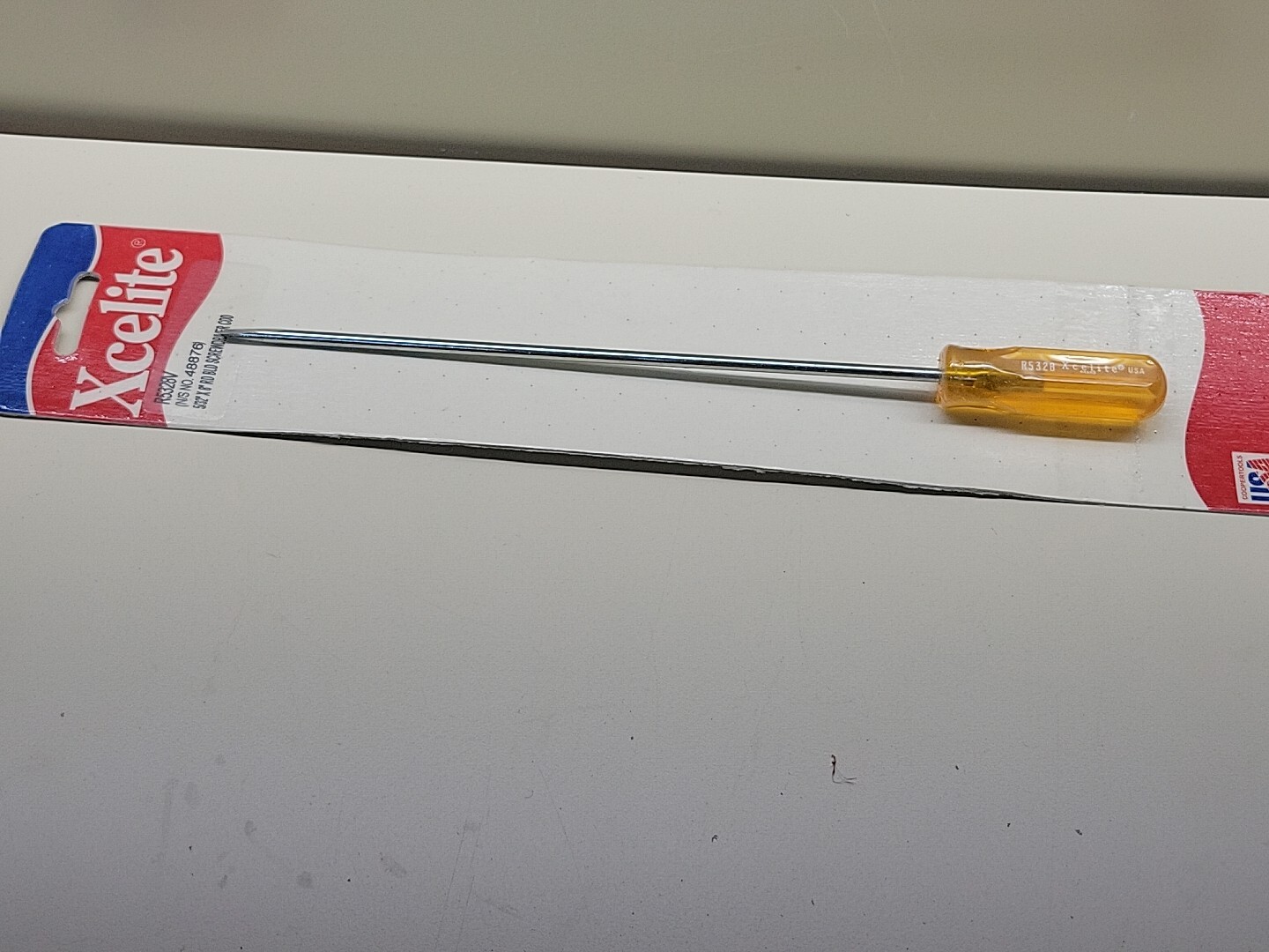 Xcelite Cooper Tools R5328V 5/32″ x 8″ Screwdriver 1/8″ Long Shank Shaft USA