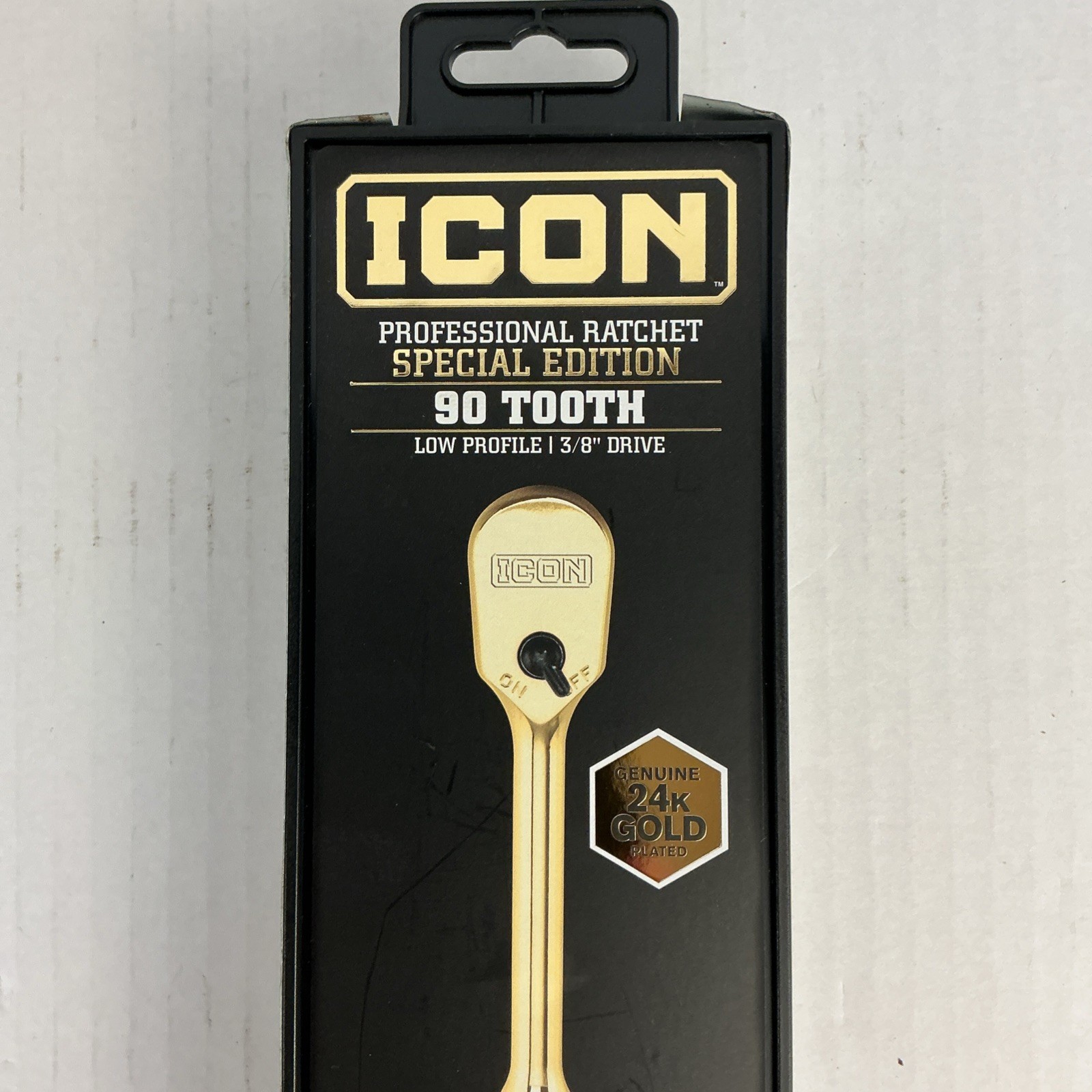 ICON 3/8” 24K Gold Plated Professional Ratchet Socket Wrench (56907)… FREE S&H