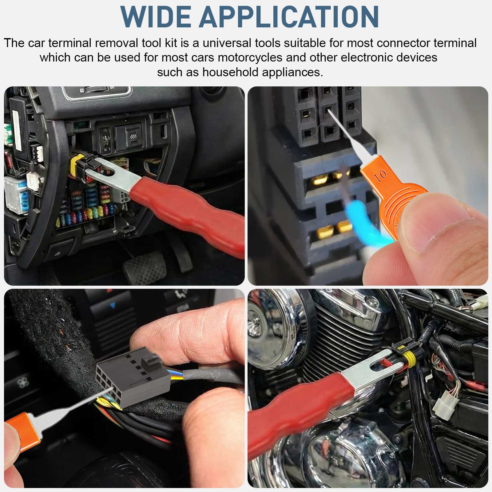 Connector Pin Removal Tool Automotive Terminal Depinning Extractor for Car Wire