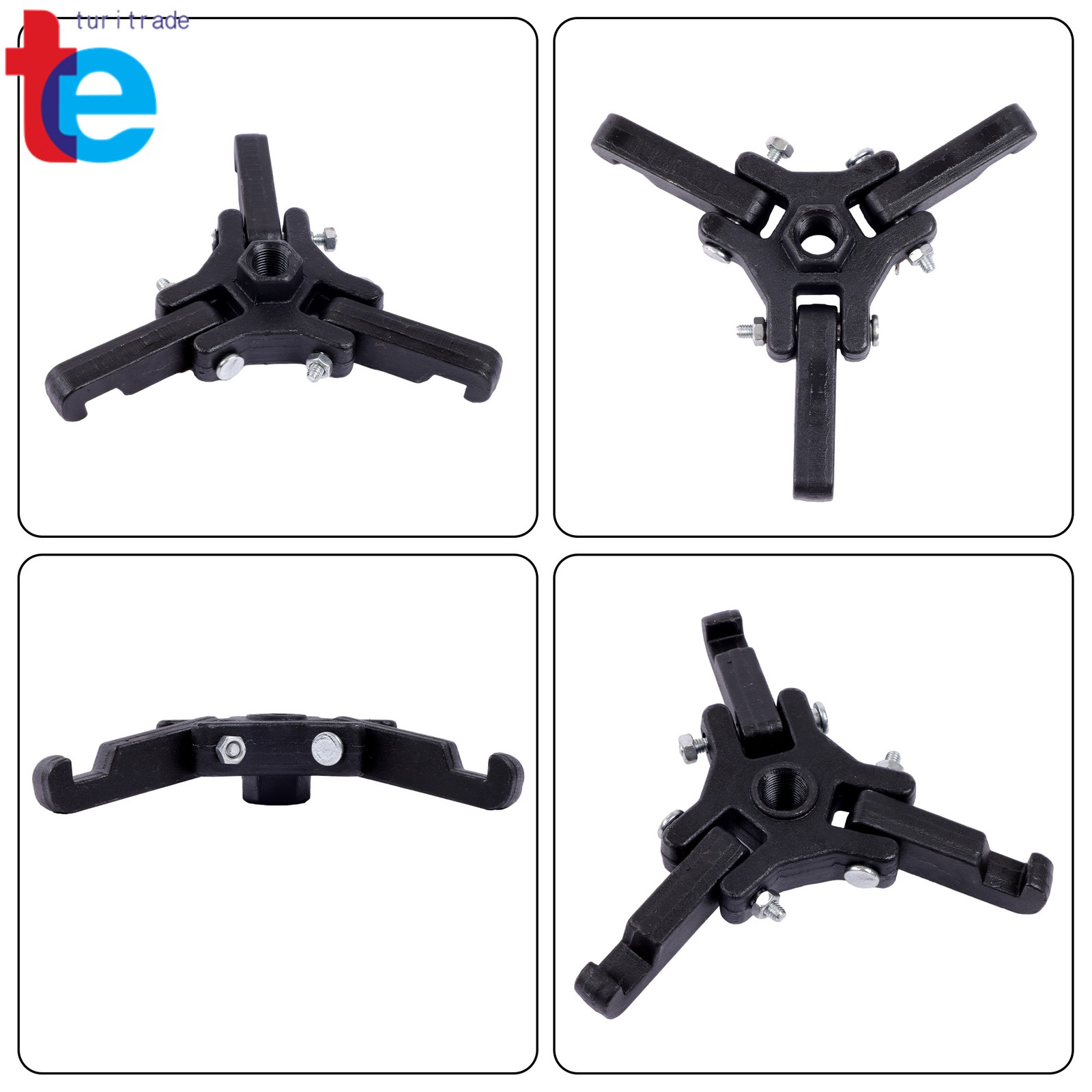 Harmonic Balancer Puller Kit Adjustable 3-Jaw Puller Set for Removing Harmonic