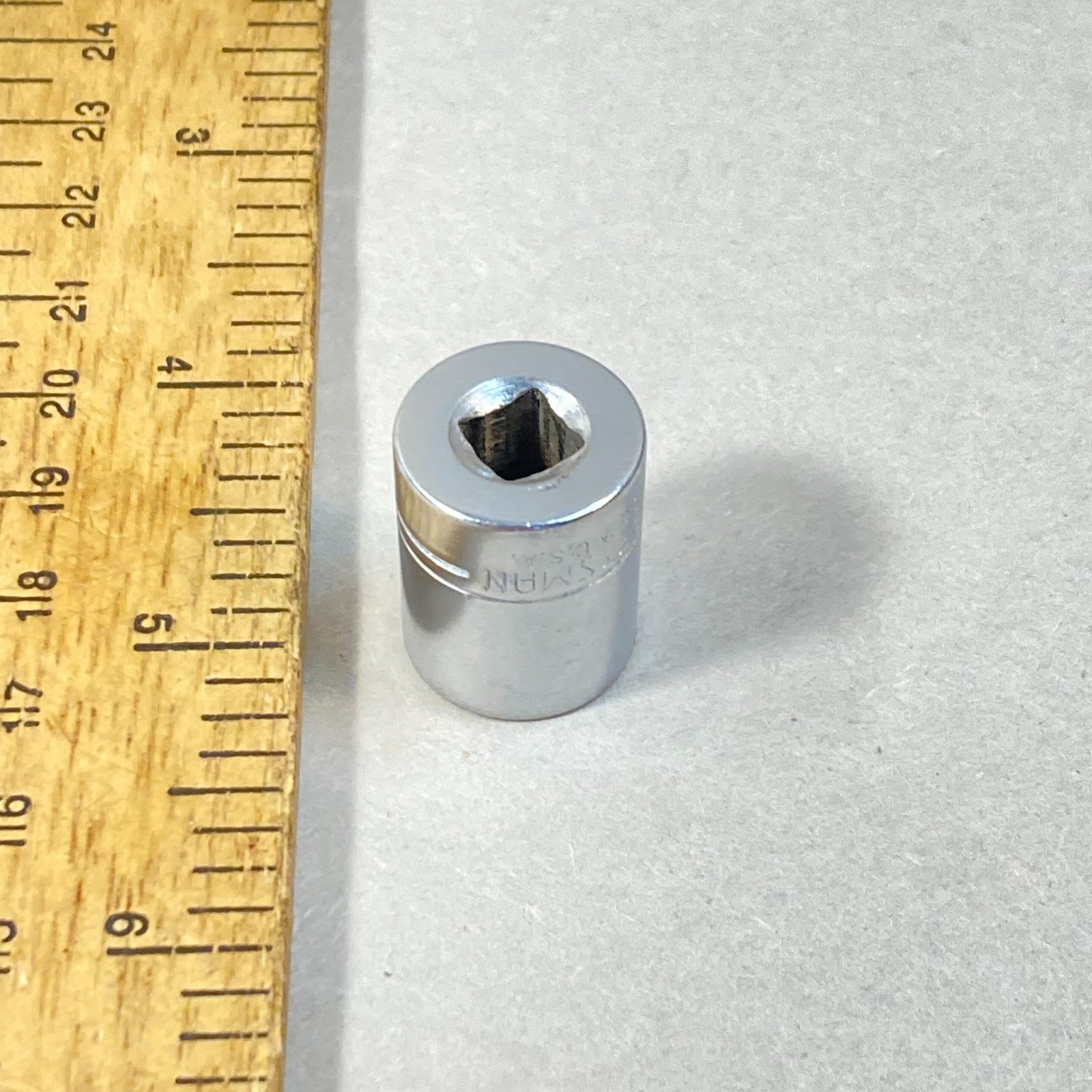 Craftsman 1/2″ Socket 1/4″ Drive 6 Point -V- #43499 USA