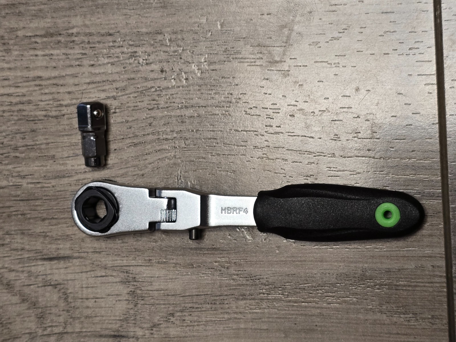 VIM 1/4″ Hex Reversible Micro Locking Flex Head Ratchet w/1/4 Sq Adapter #HBRF4