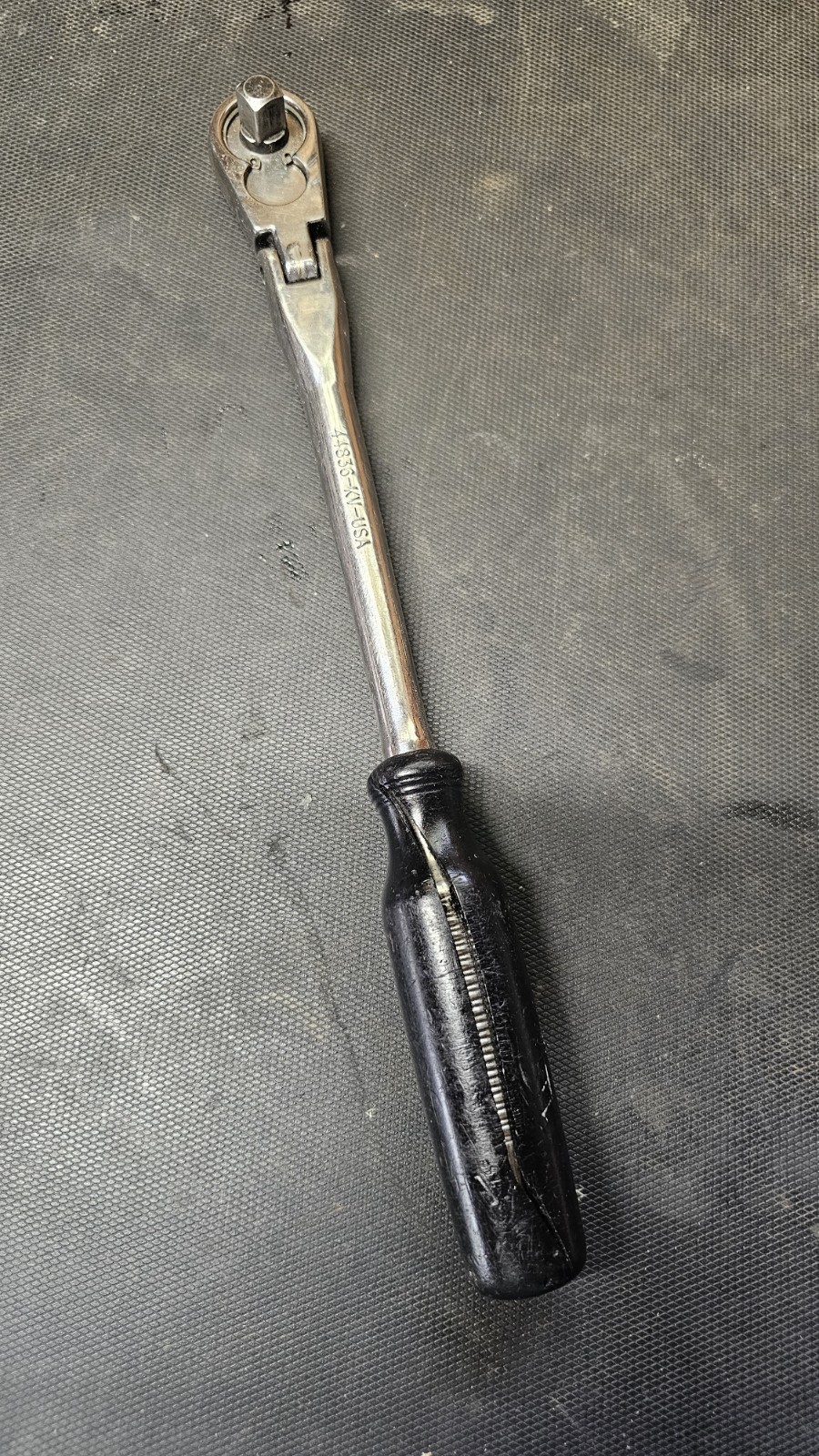 Vintage Craftsman Polished KV 44836 3/8″ Long Handle Ratchet Made in USA
