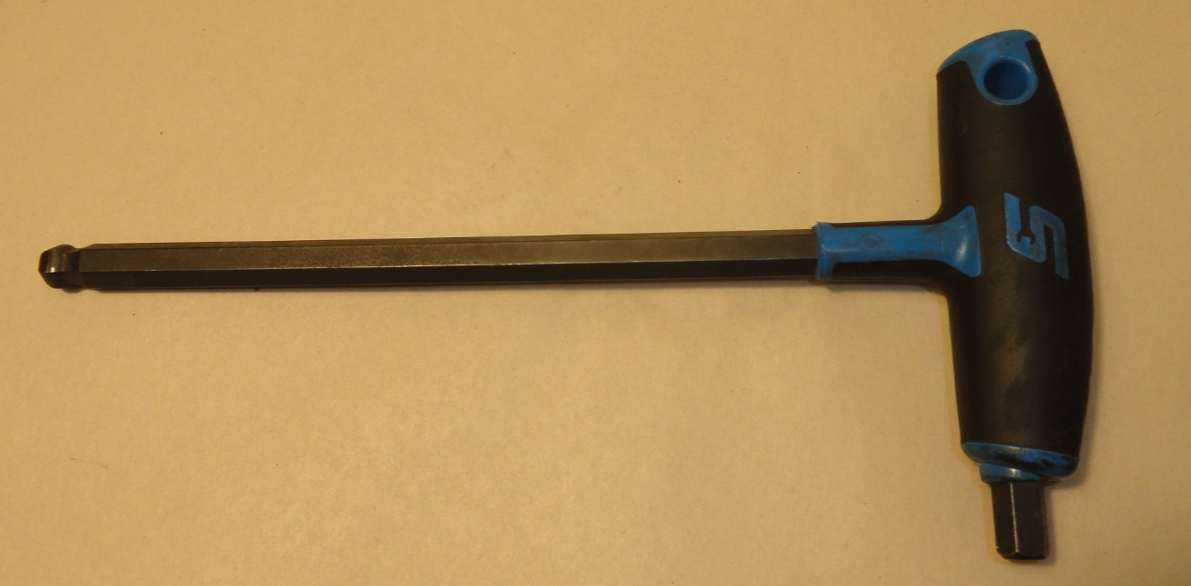 SNAP ON HEX T HANDLE ALLEN WRENCH AWSGM10 10MM 9 5/8″ OAL GC BLUE