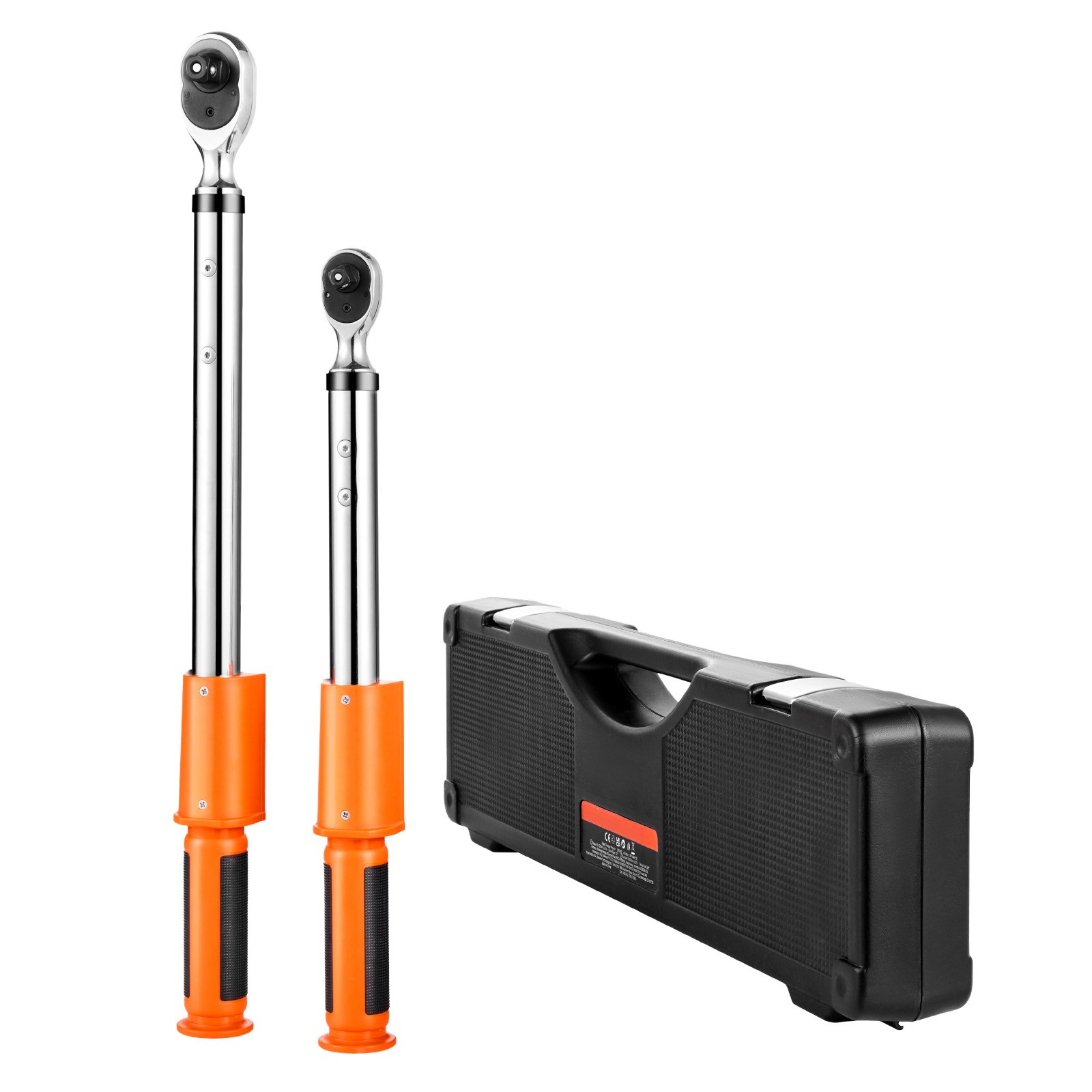Digital Torque Wrench Set 2 Pieces 1/2 3/8 Inch Drive 72-Tooth Electronic LED