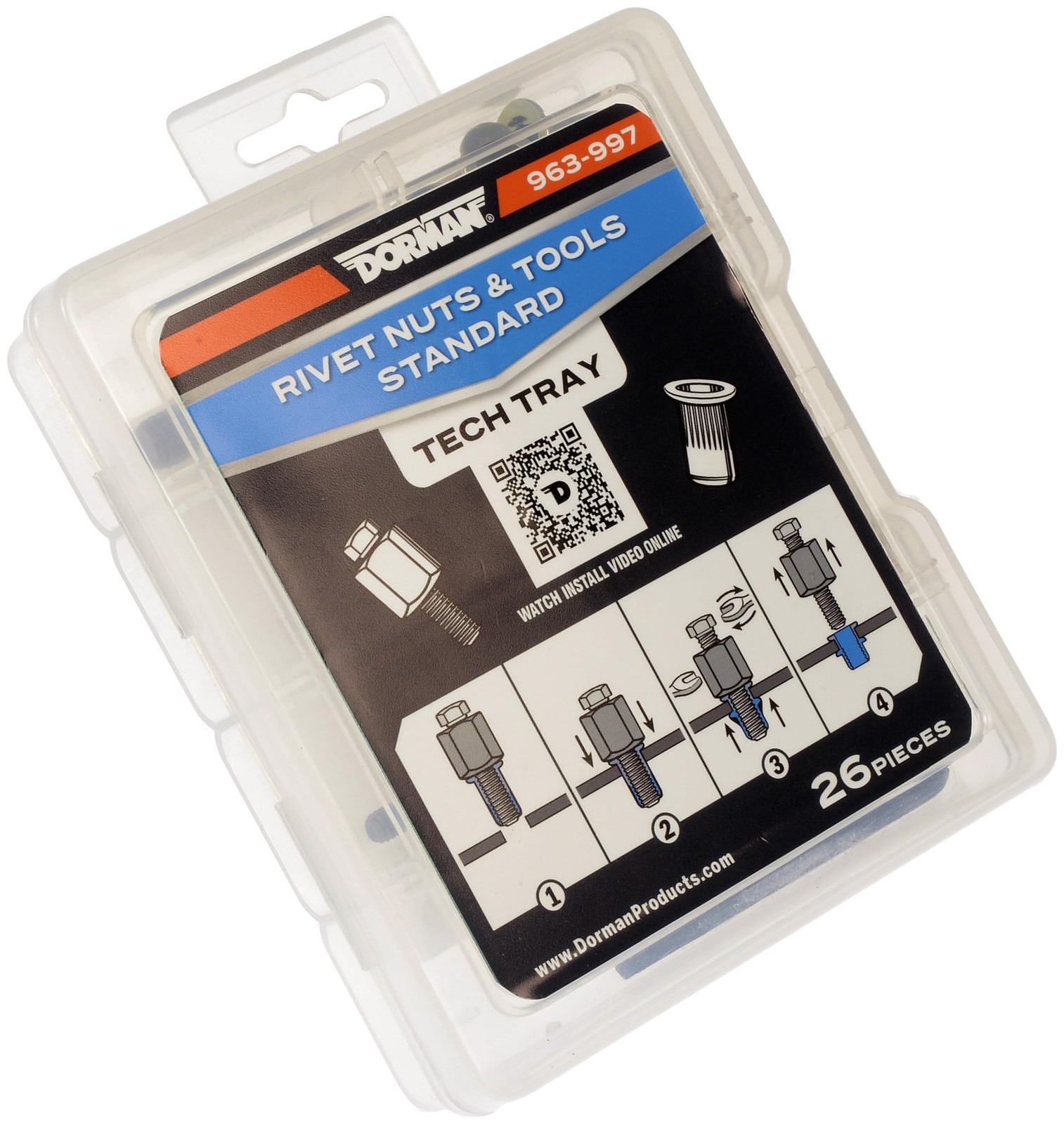 Dorman Rivet Nuts & Hand Tool Kit – Universal Automotive Fastening