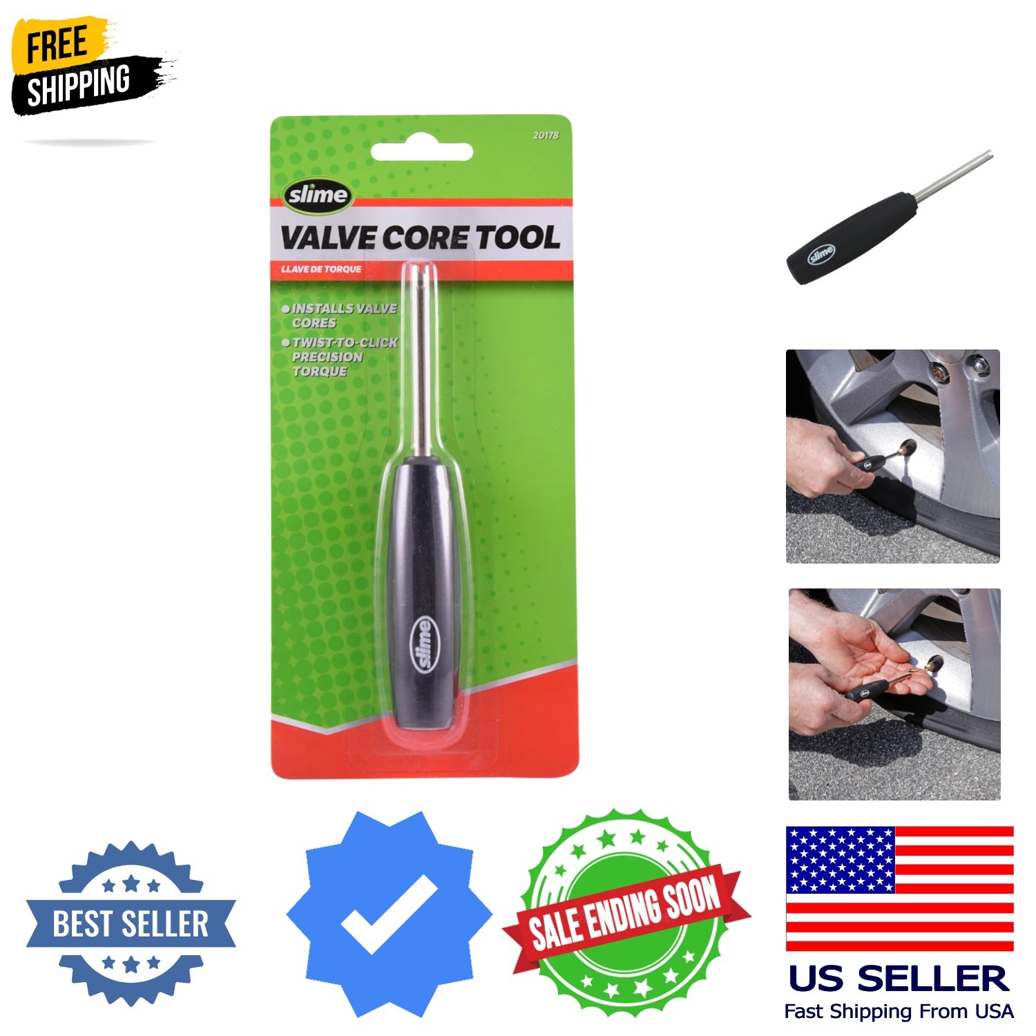 Valve Core Torque Tool, avoid TPMS Damage, Valve Core Removal and Installatio…