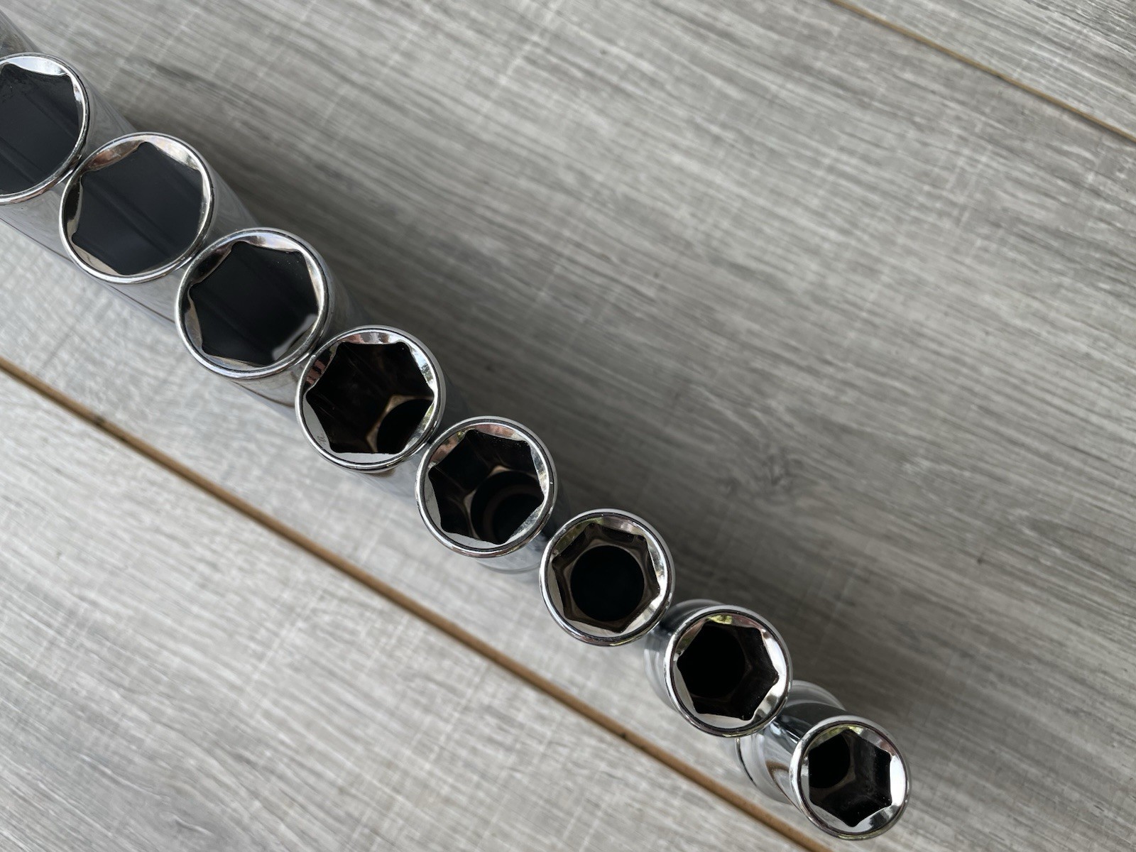 *NEW* DeWalt 10 Piece SAE 6 Point Socket Set For 1/2″ Inch Drive 7/16in – 1in