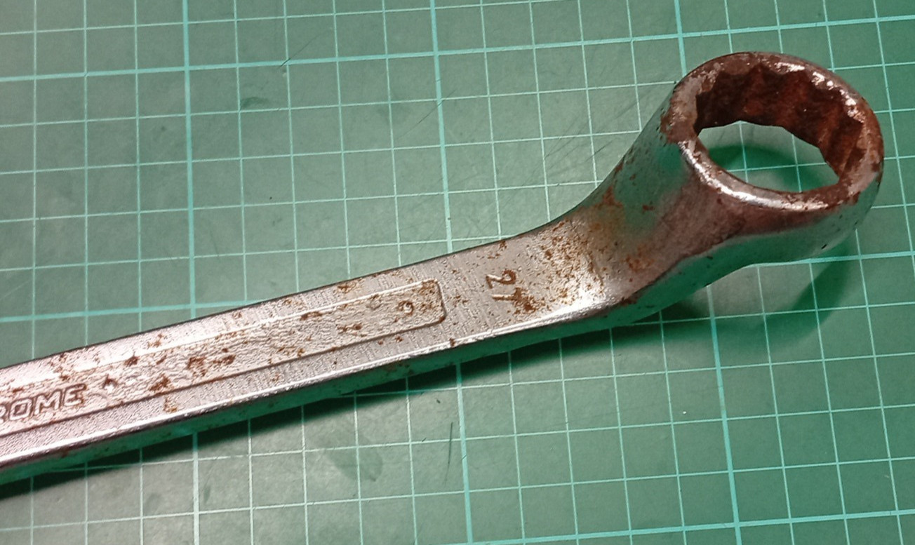 Vintage Facom Vanachrome No41, 27mm Offset Combination Spanner, Made In France