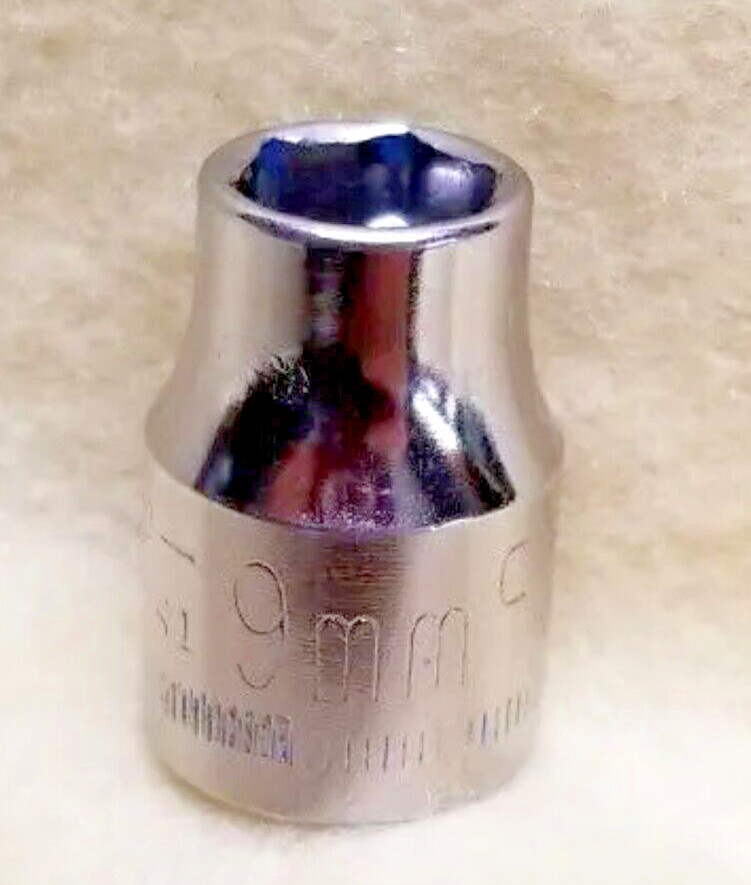CRAFTSMAN TOOLS USA G1 43541, 3/8″ DR. 9MM. SOCKET, SHALLOW, 6 PT. *INVERTED G*