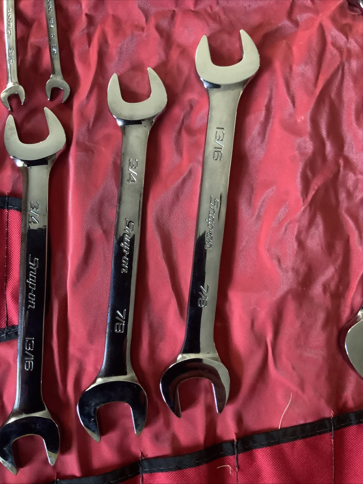 Snap On Double Open End Wrench Set, Big Set, 1/4 – 1 5/8….missing 1 In Set