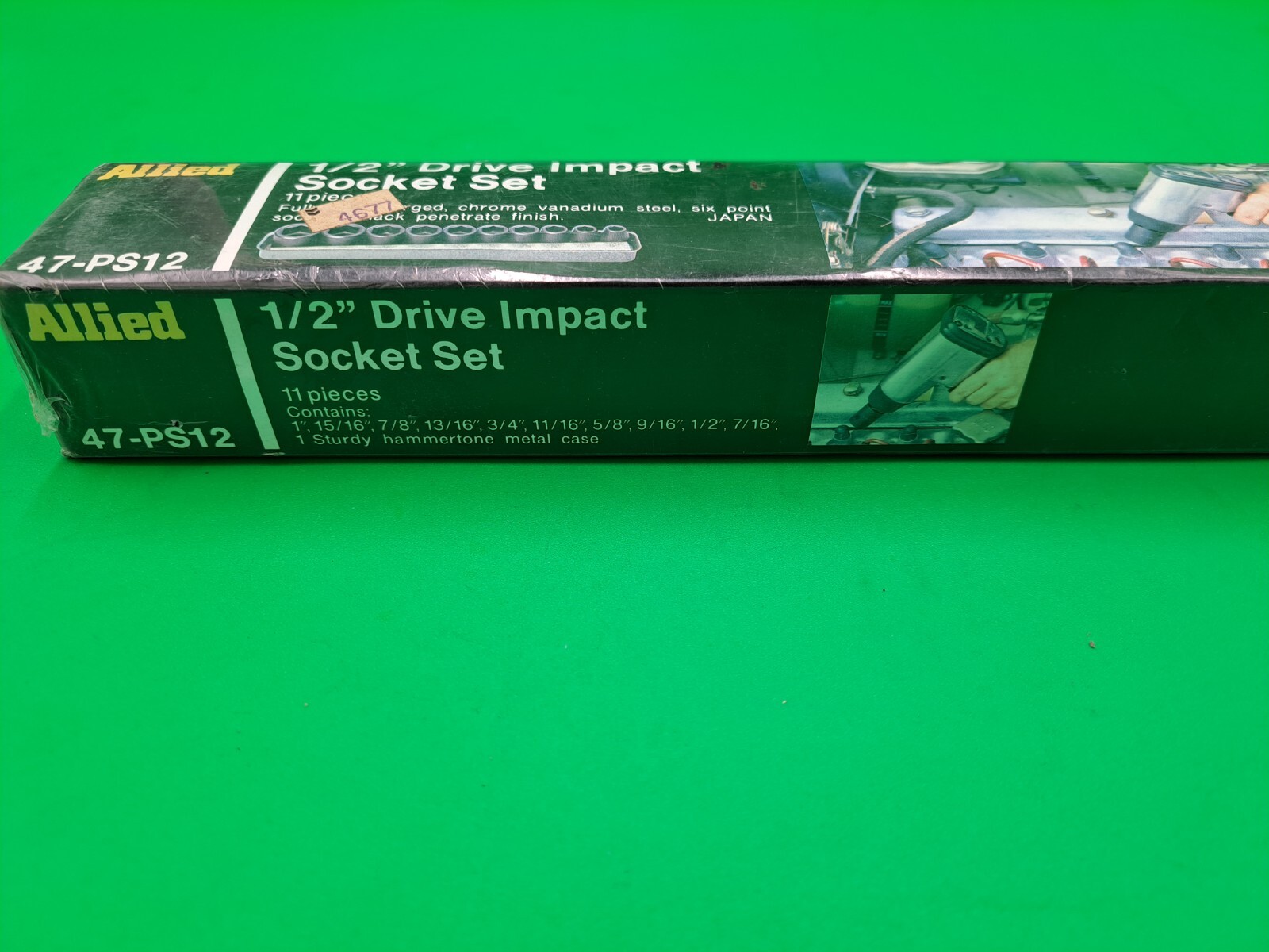 SEALED Allied 1/2″ Drive Impact Socket Set 11 Pieces in Metal Case 47-PS12