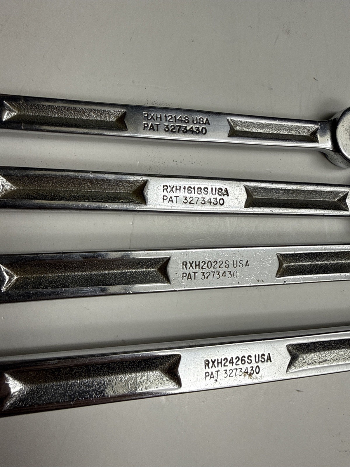 SNAP-ON 6PT DOUBLE FLARE END WRENCH SET 3/8 7/16 1/2 9/16 5/8 11/16 3/4 13/16