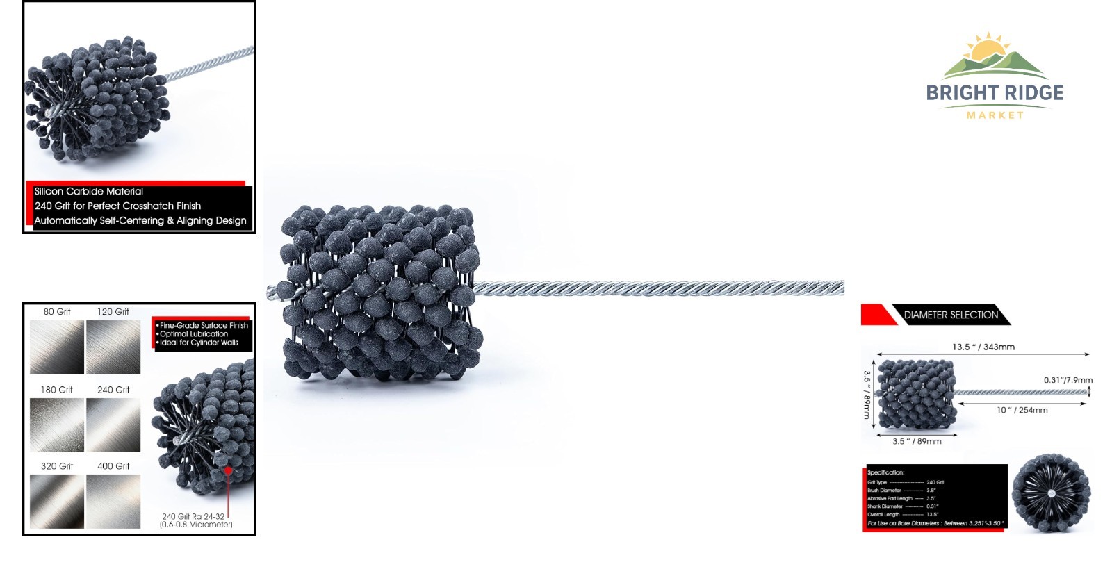 Cylinder Ball Hone Tool for Cast Iron and Steel, Ideal for Engine Rebuilding