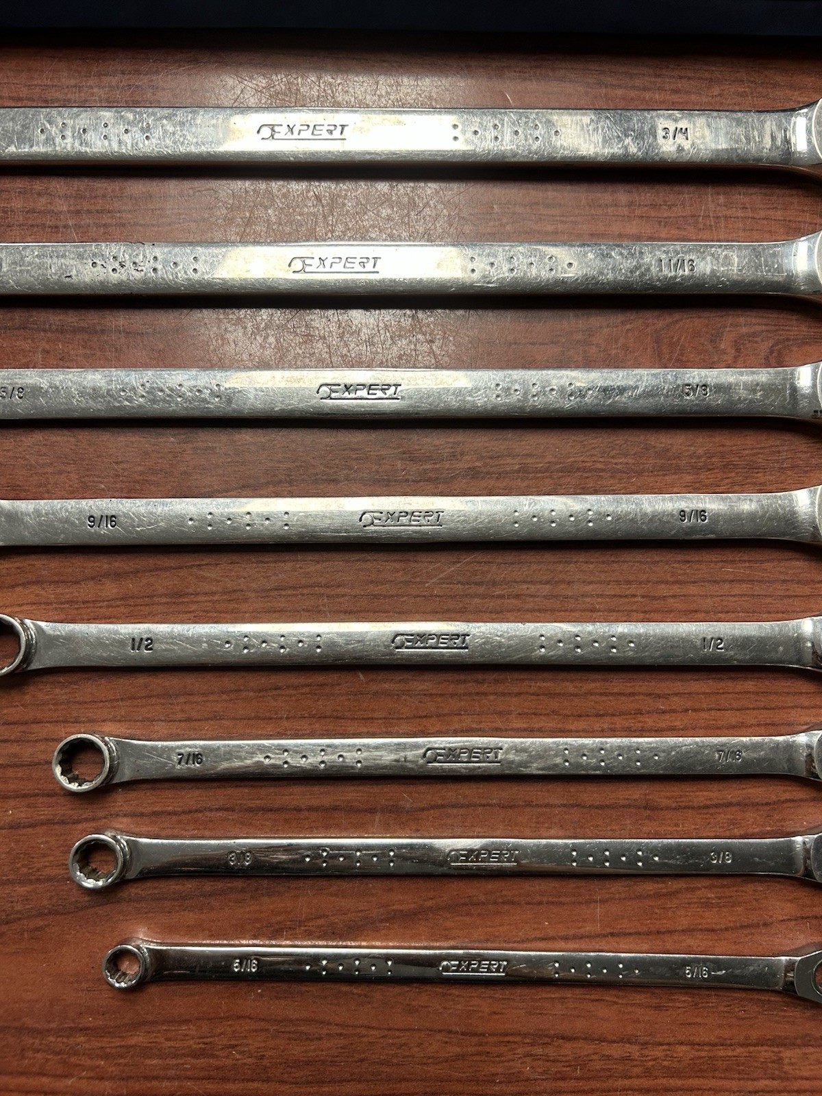 Mac Expert 8Pc SAE XL Extra Long Double Box Ratcheting Wrench Set 5/16″ 3/4″
