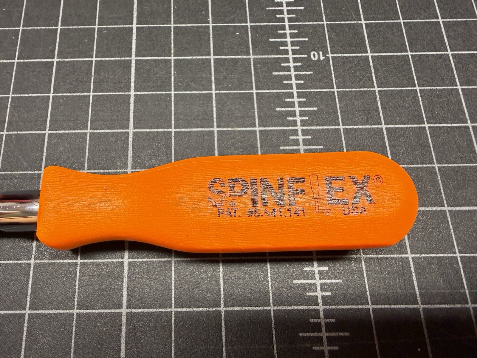 Proto USA Spinflex Flex Head 4750 1/4 Dr. Ratchet Hi-Viz Orange Hard Handle, NOS