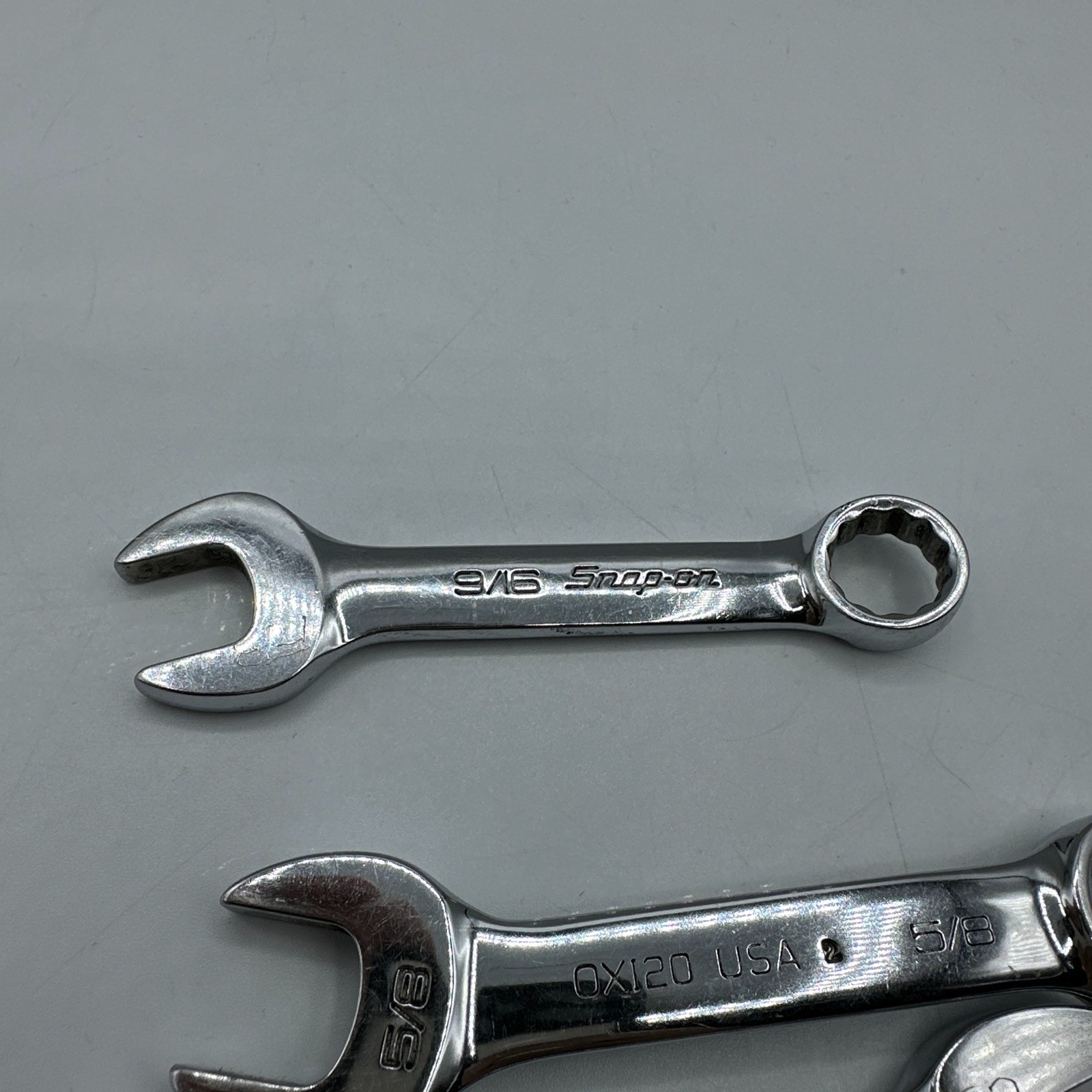 SNAP ON 10 Piece Combination Wrench Set Long Short READ DESC OEXM180 OEXL18 MORE