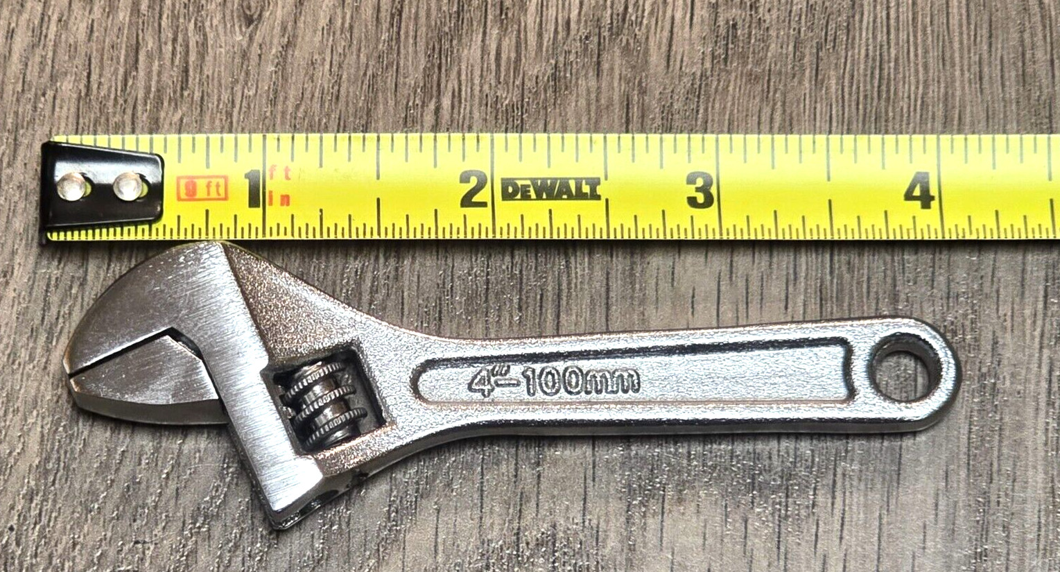 Nice EDC Mini 4″ Heavy Duty Adjustable Wrench, Forged Steel. Opens to 9/16″