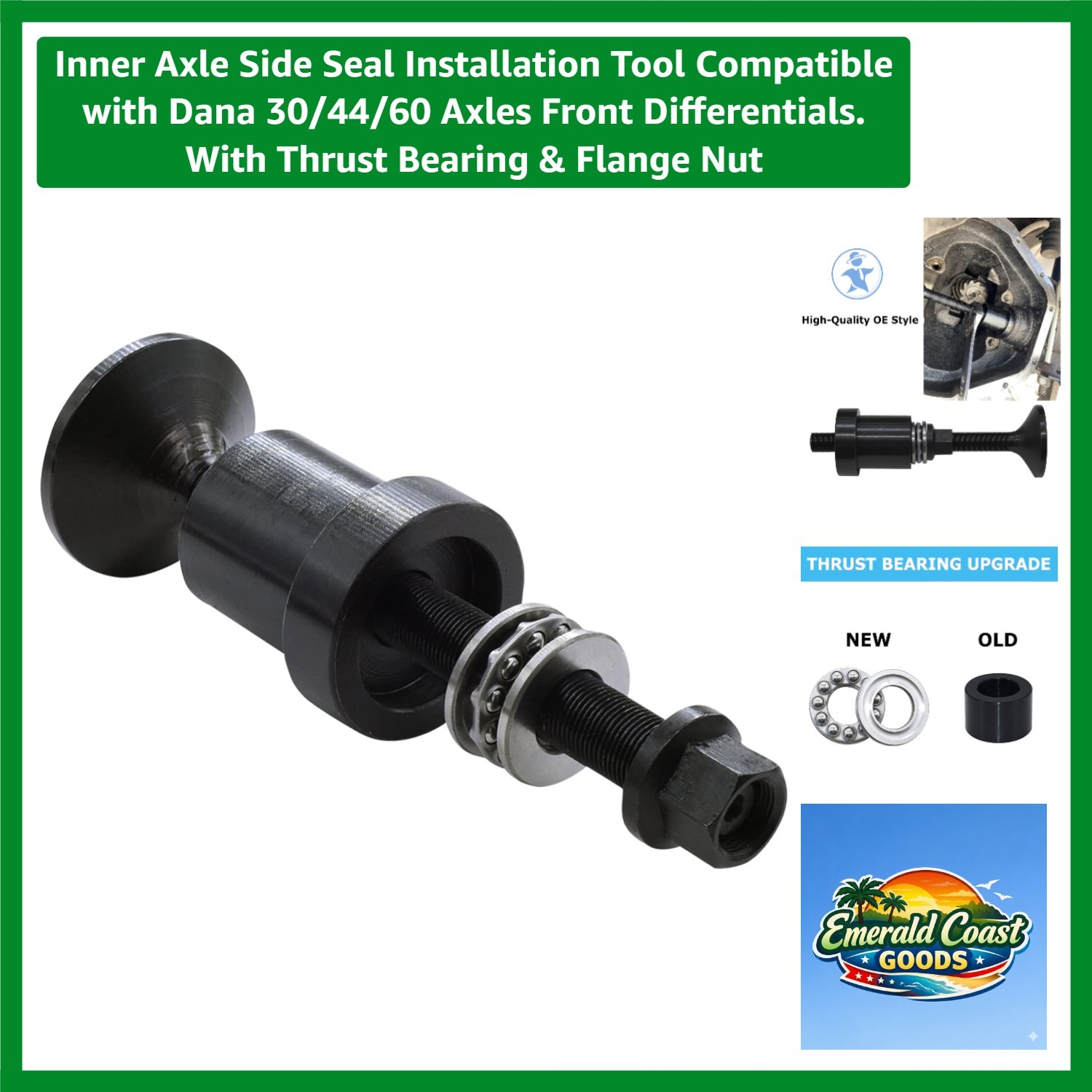 CNC Machined Inner Axle Seal Installation Tool for Dana 30/44/60 – Quick & Safe