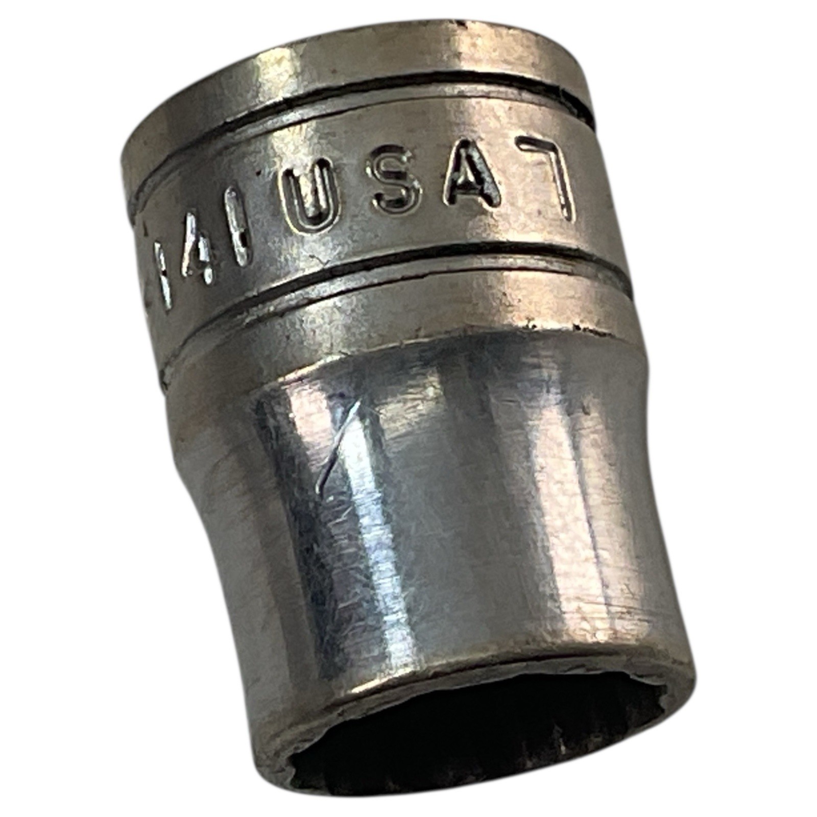Snap-on Shallow Socket F141 3/8″ Drive 7/16″ SAE 12 Point As Pictured Fast Ship