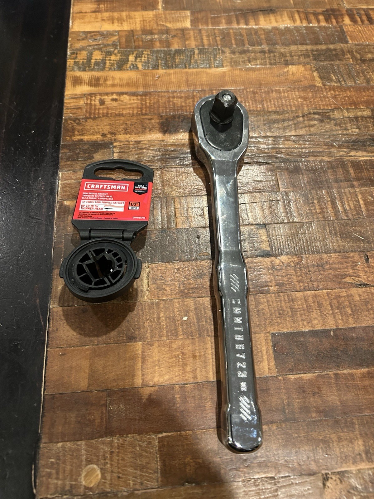 Craftsman 72-Tooth 1/2-in Drive Full Polished Handle Ratchet