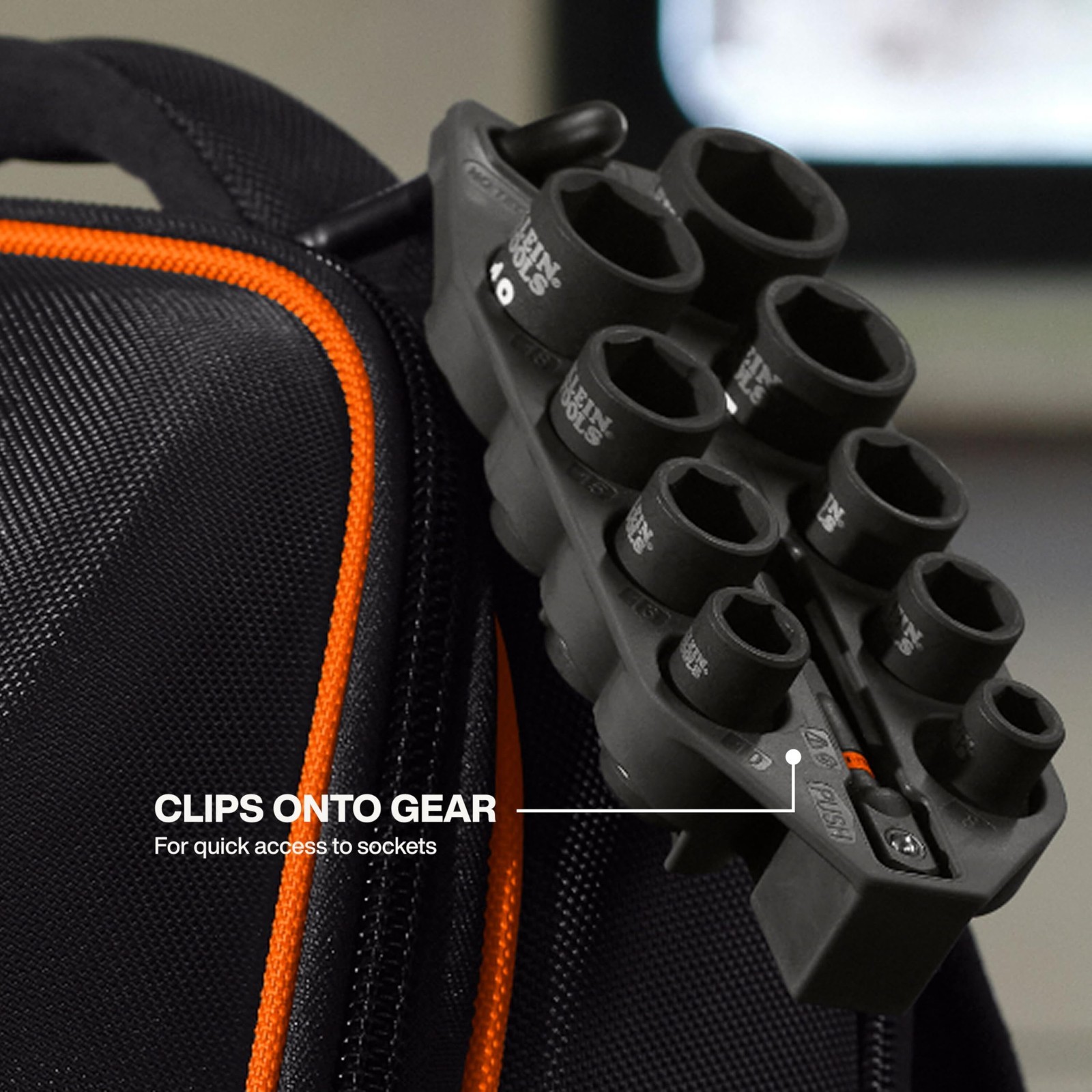 10-Piece Metric Impact Socket Set with Sleeve & Carabiner, 3/8″ Drive, Color-Cod
