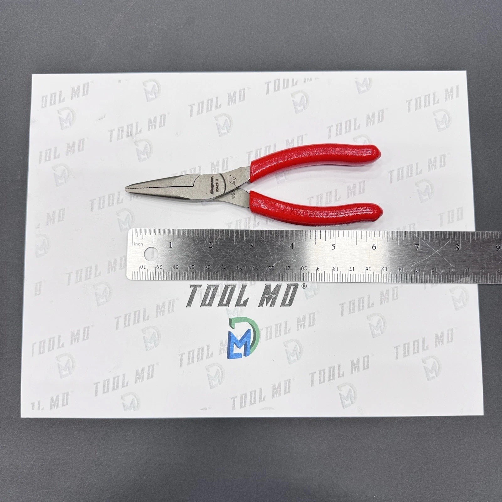Snap-on Tools USA NEW RED 6″ Soft Grip Talon Grip Needle Nose Pliers 95ACF