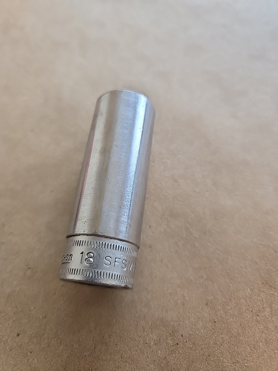 Snap On 3/8″ Drive 18MM 6PT Metric Chrome Deep Socket SFSM18